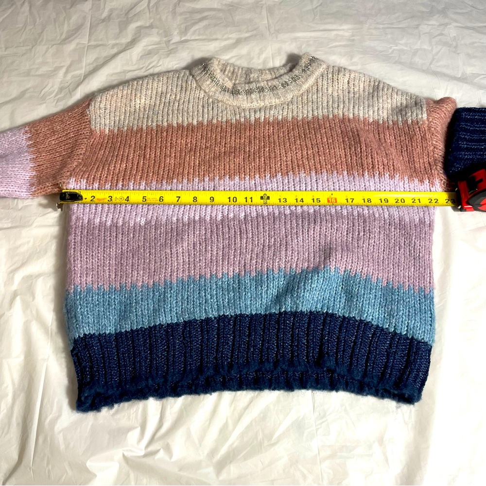 Democracy multicolor soft to the touch sweater.